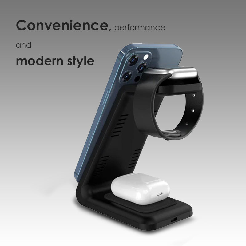 Three-in-one Wireless Charger Fast Charging Desktop Vertical