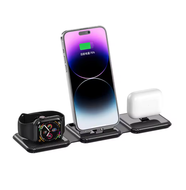 3-in-1 Magnetic Wireless Charging Station for Apple Devices