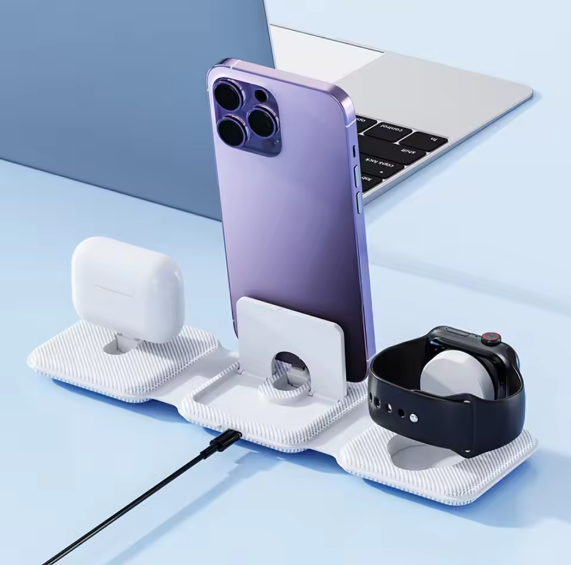 3-in-1 Magnetic Wireless Charging Station for Apple Devices